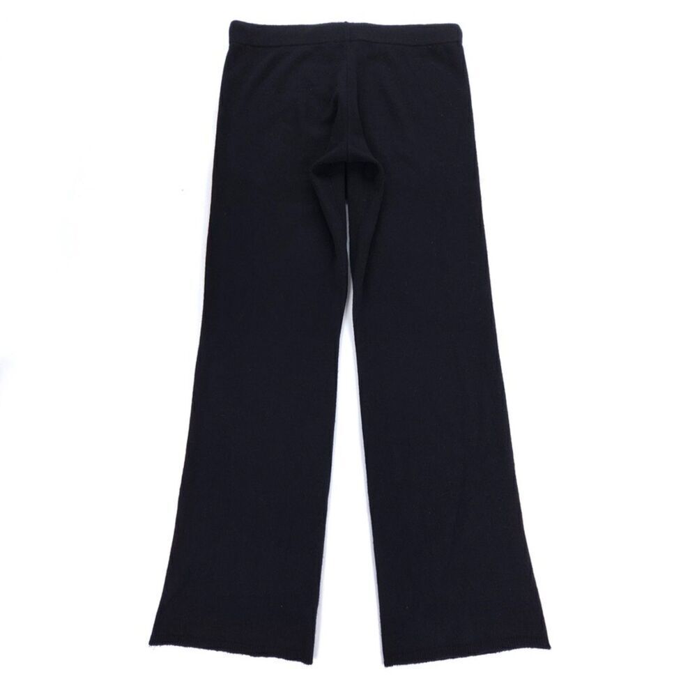 JUICY COUTURE 100% Cashmere Track Pant 90s Old Money Athleisure Lounge Black Y2k - Picture 5 of 7